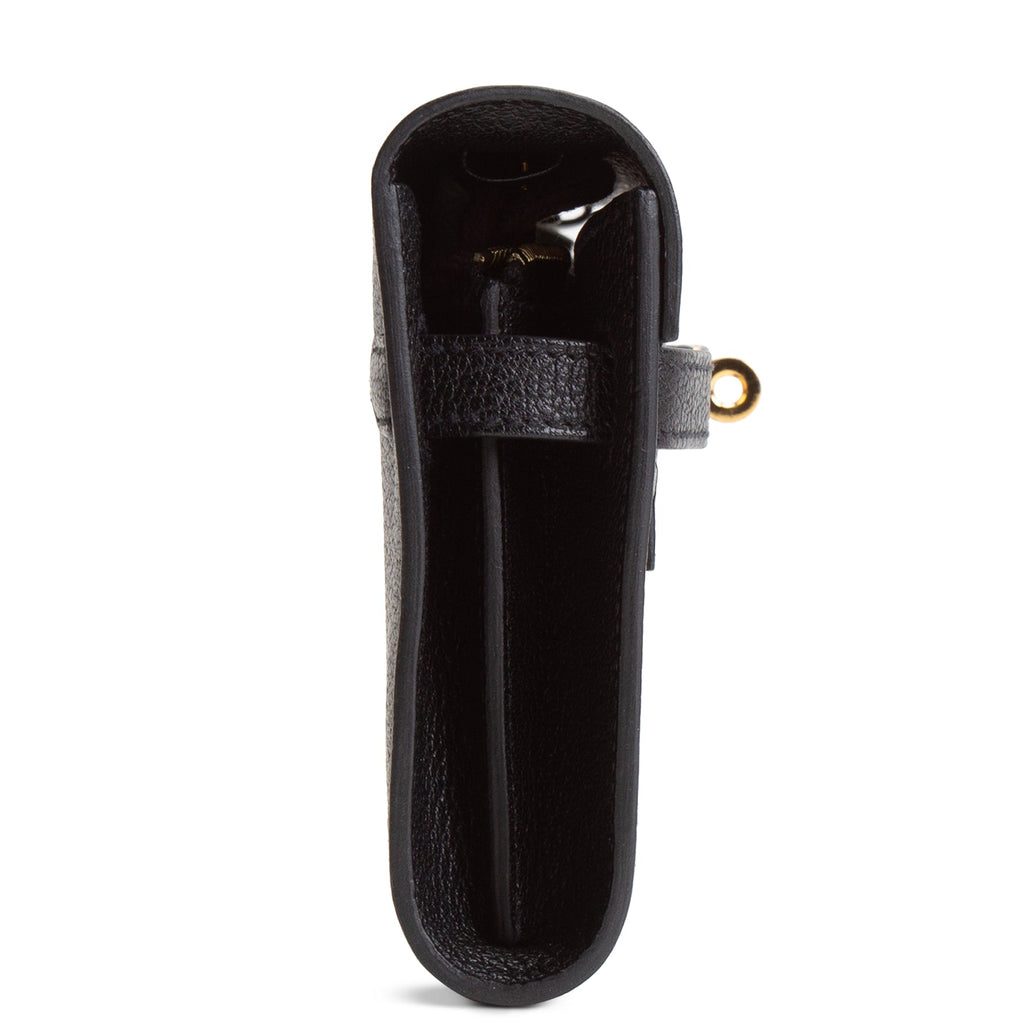 HERMES Chevre Mysore Kelly To Go - Noir/Black