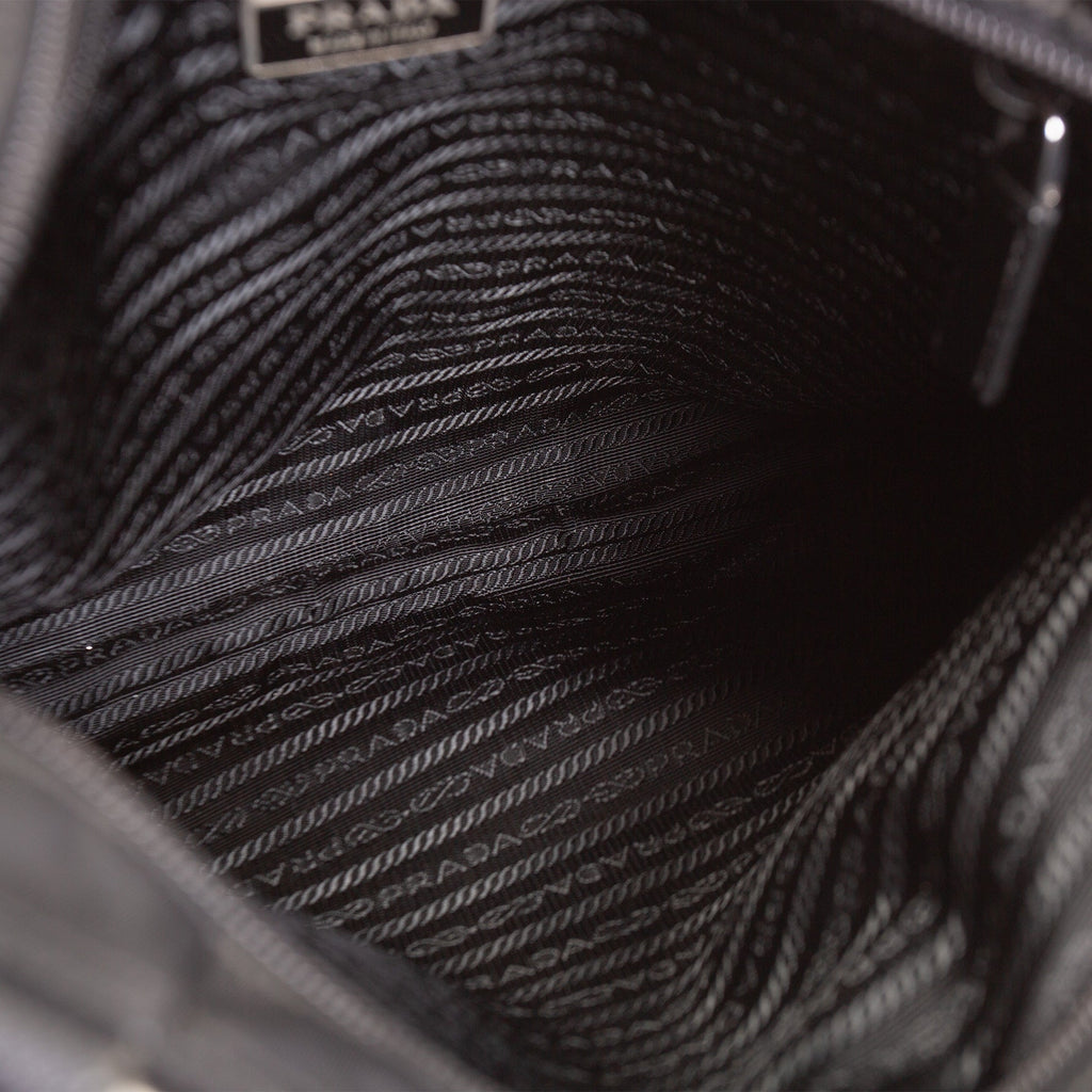 PRADA Tessuto Nylon Messenger Bag - Black OULET FINAL SALE