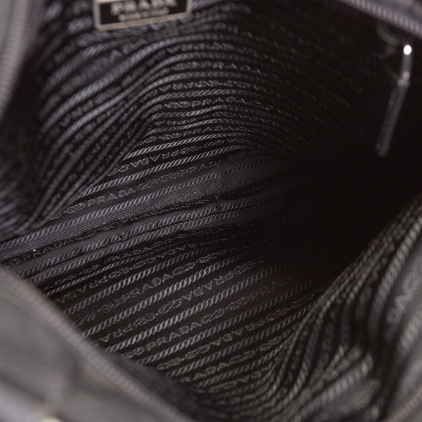 PRADA Tessuto Nylon Messenger Bag - Black OULET FINAL SALE