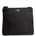 PRADA Tessuto Nylon Messenger Bag - Black OULET FINAL SALE