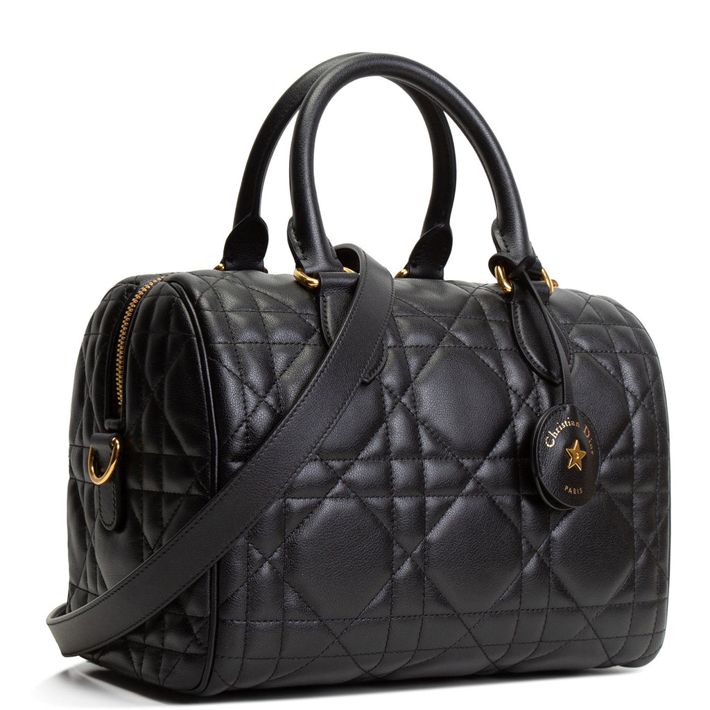 DIOR Cannage Groove Bowling Bag