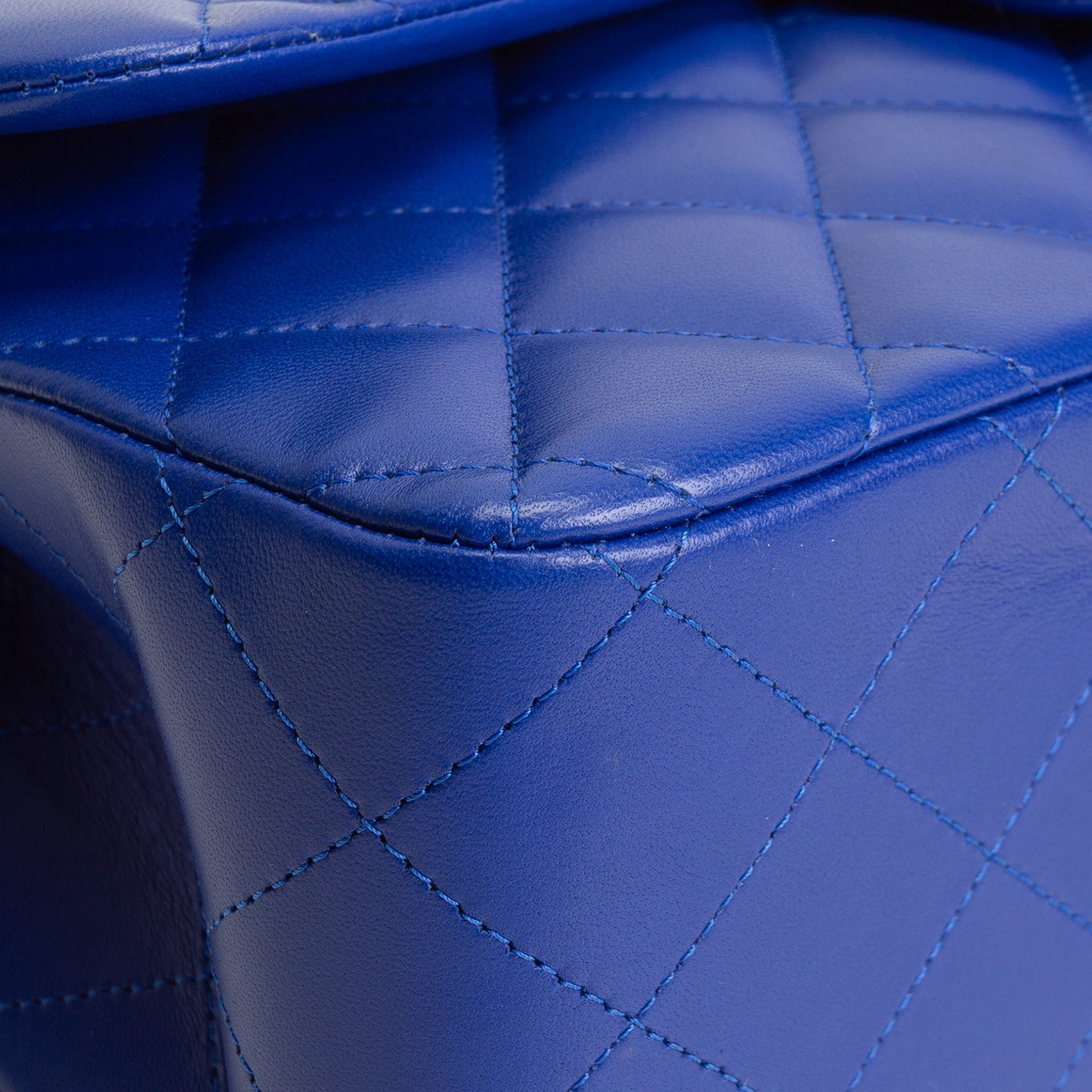 CHANEL Jumbo Double Flap Blue