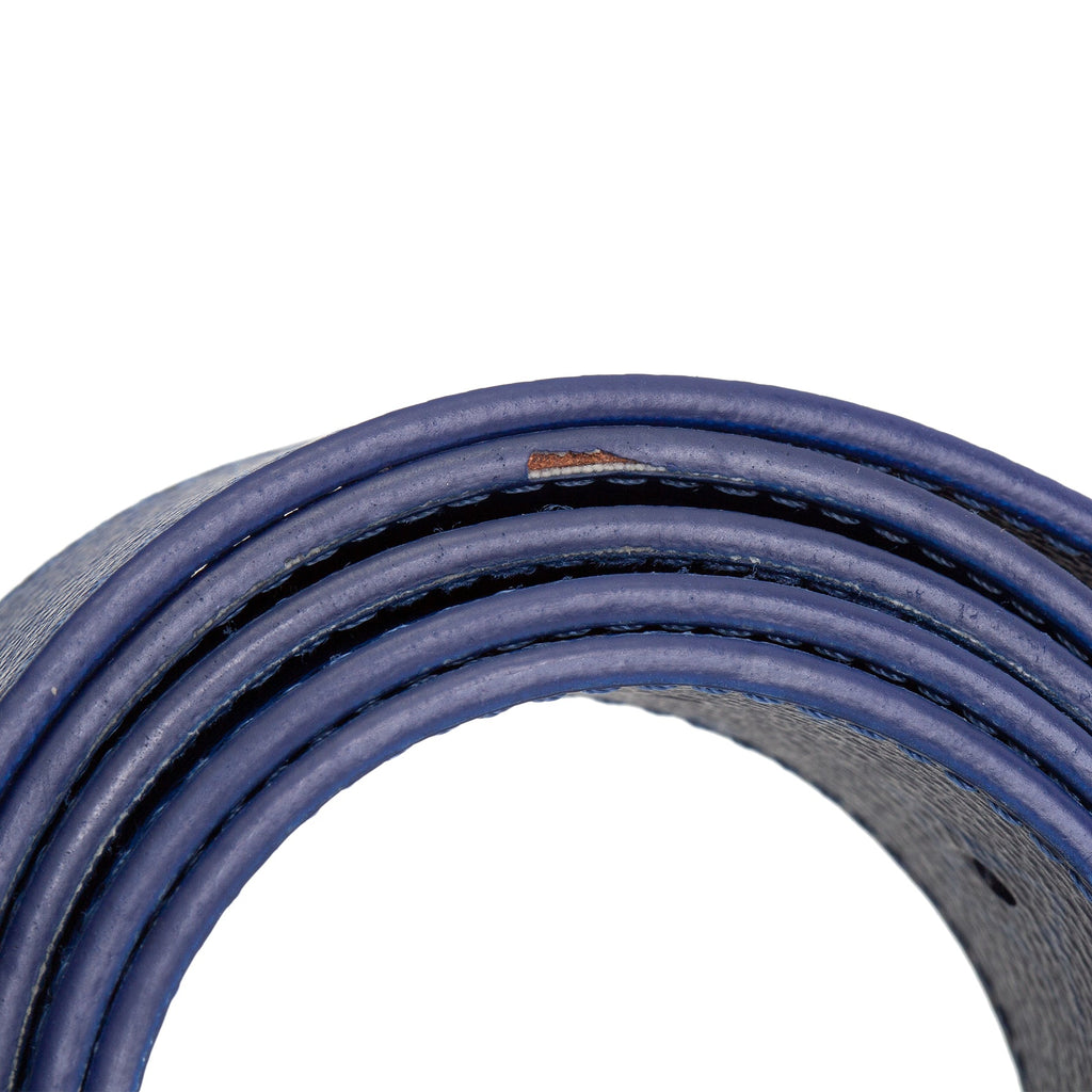 LOUIS VUITTON Taigarama Initials Reversible Belt - Blue OUTLET FINAL SALE