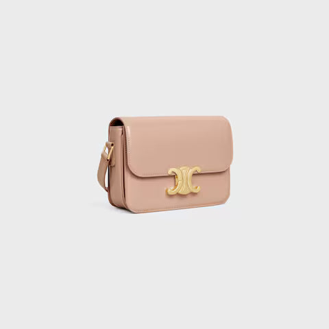Celine TEEN TRIOMPHE BAG IN shiny calfskin 2025