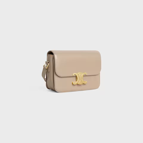 Celine TEEN TRIOMPHE BAG IN shiny calfskin 2025