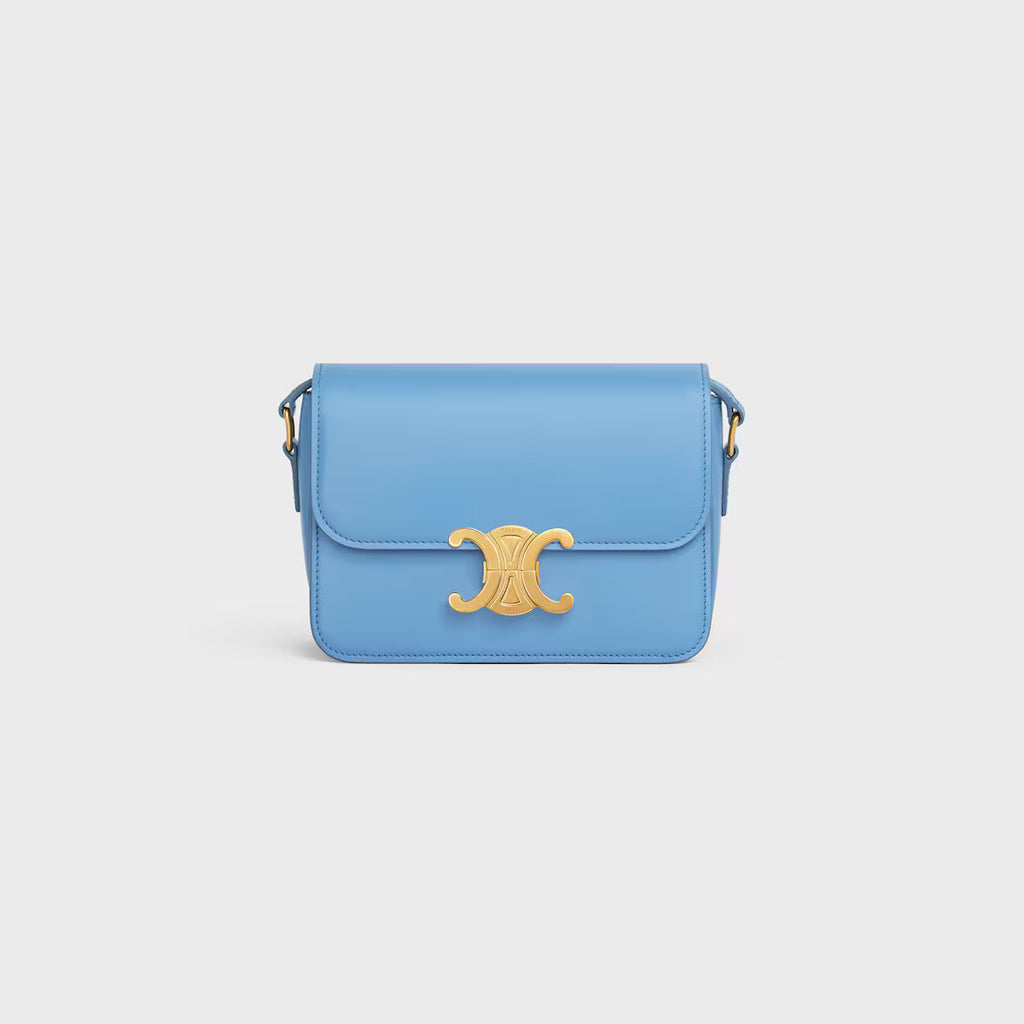 Celine TEEN TRIOMPHE BAG IN shiny calfskin 2025