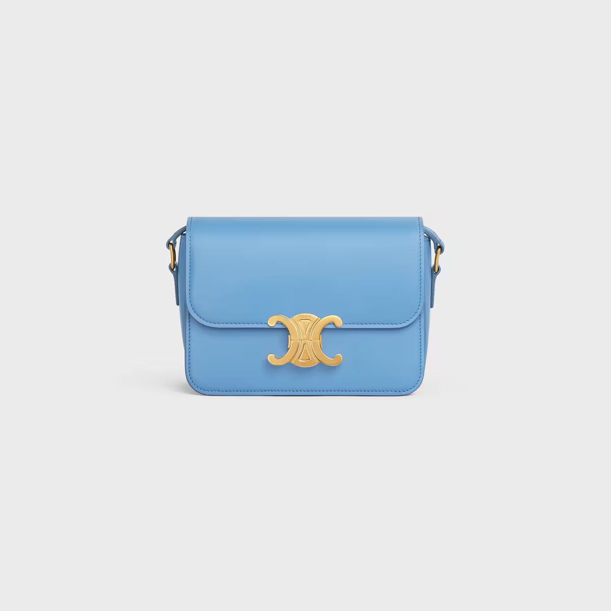 Celine TEEN TRIOMPHE BAG IN shiny calfskin 2025
