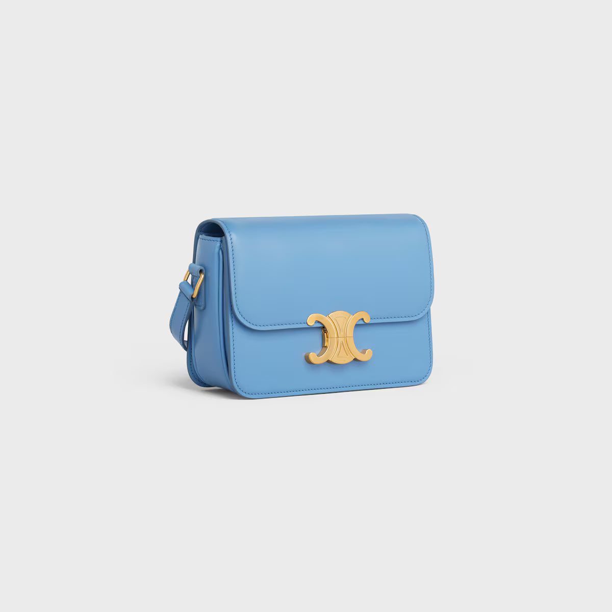 Celine TEEN TRIOMPHE BAG IN shiny calfskin 2025