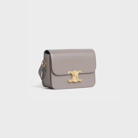 Celine TEEN TRIOMPHE BAG IN shiny calfskin 2025