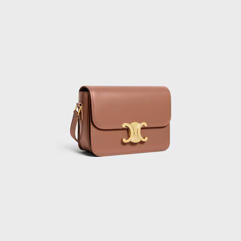 Celine TEEN TRIOMPHE BAG IN shiny calfskin 2025