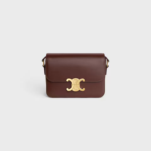 Celine TEEN TRIOMPHE BAG IN shiny calfskin 2025
