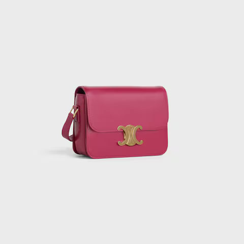 Celine TEEN TRIOMPHE BAG IN shiny calfskin 2025