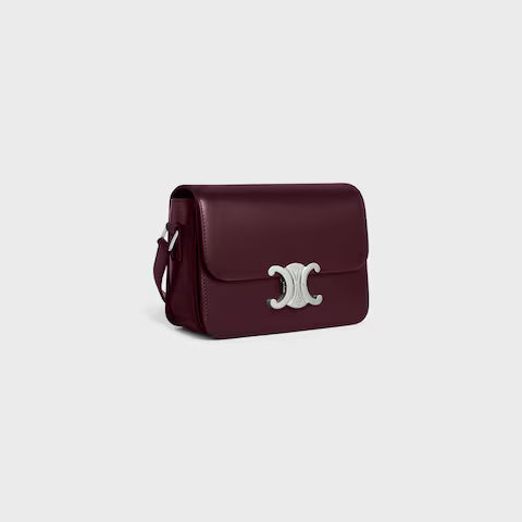 Celine TEEN TRIOMPHE BAG IN shiny calfskin 2025