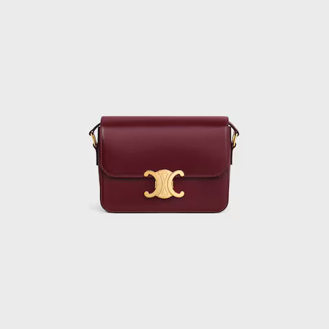 Celine TEEN TRIOMPHE BAG IN shiny calfskin 2025