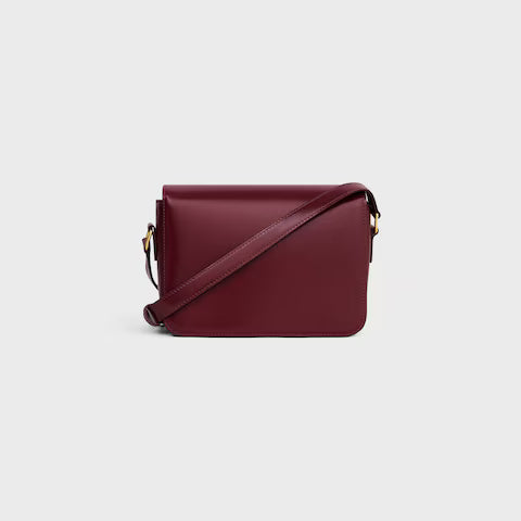 Celine TEEN TRIOMPHE BAG IN shiny calfskin 2025