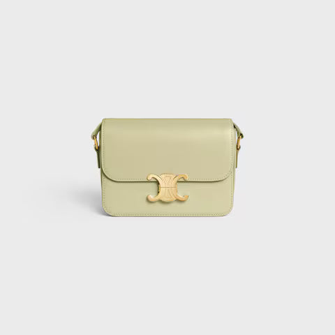 Celine TEEN TRIOMPHE BAG IN shiny calfskin 2025