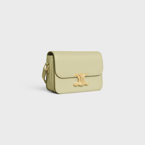 Celine TEEN TRIOMPHE BAG IN shiny calfskin 2025