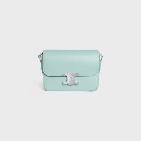 Celine TEEN TRIOMPHE BAG IN shiny calfskin 2025