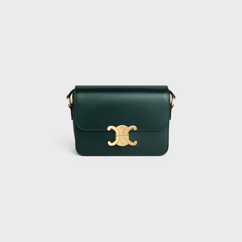 Celine TEEN TRIOMPHE BAG IN shiny calfskin 2025