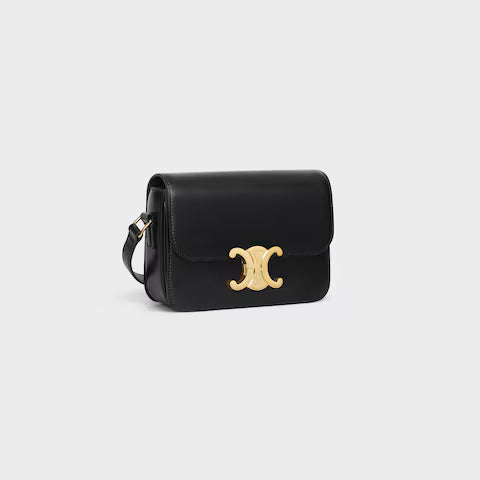 Celine TEEN TRIOMPHE BAG IN shiny calfskin 2025