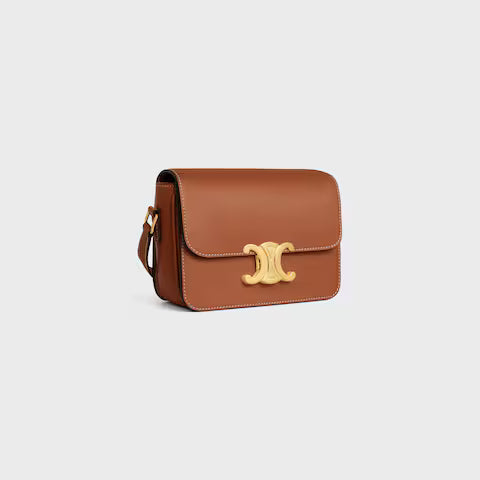 Celine TEEN TRIOMPHE BAG IN shiny calfskin 2025