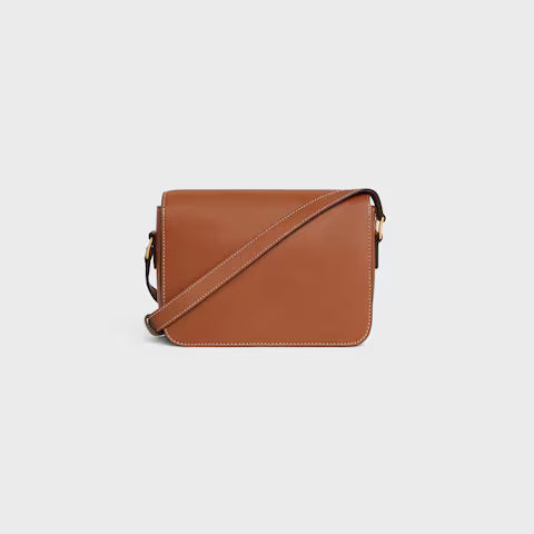 Celine TEEN TRIOMPHE BAG IN shiny calfskin 2025