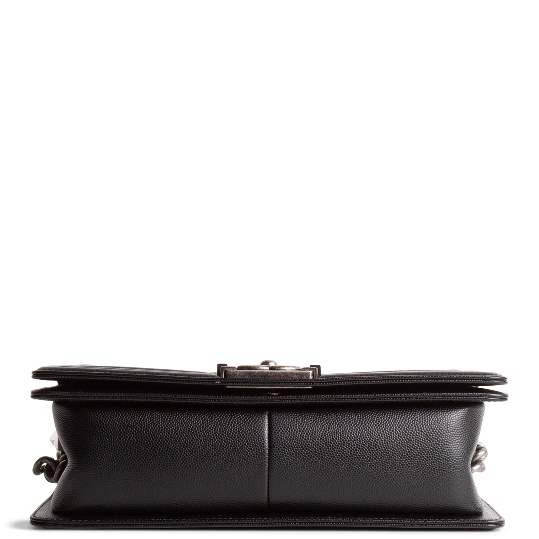 CHANEL Boy Bag Medium Quilted Caviar - Black