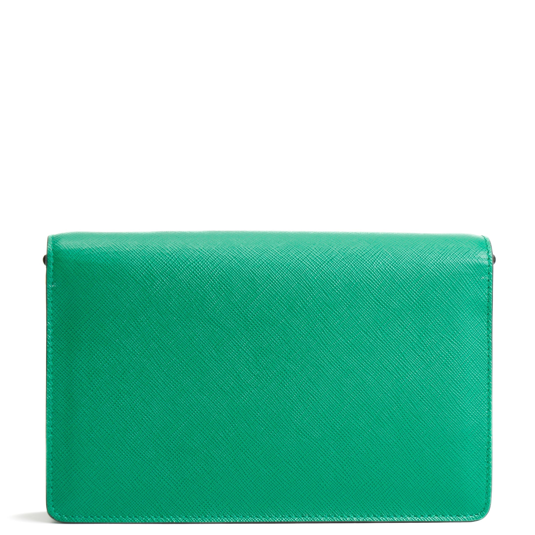 PRADA Mini Saffiano Leather Crossbody - Green