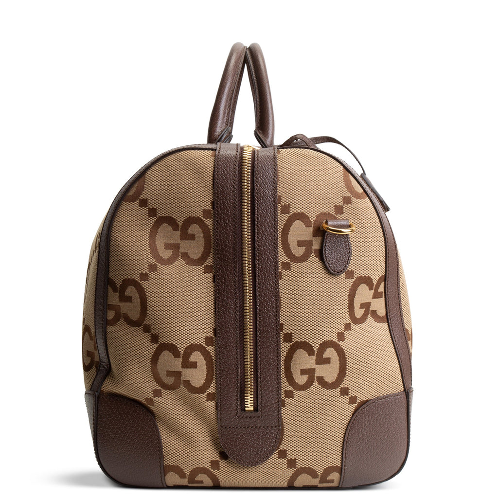 GUCCI Savoy Web Jumbo GG Large Duffle Bag