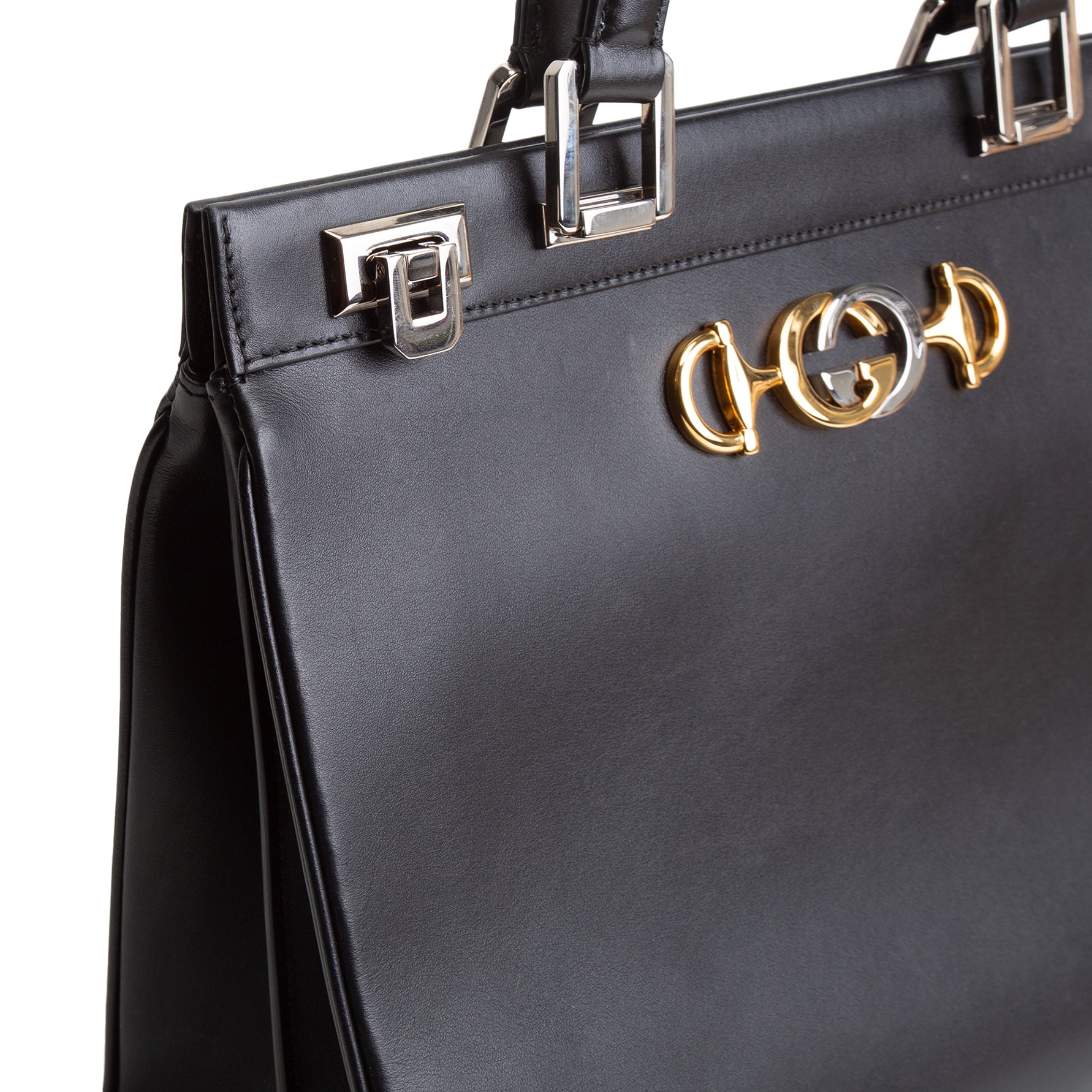 GUCCI Medium Zumi Satchel - Black