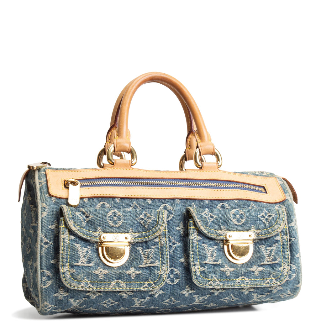 LOUIS VUITTON Vintage Monogram Denim Neo Speedy - Blue