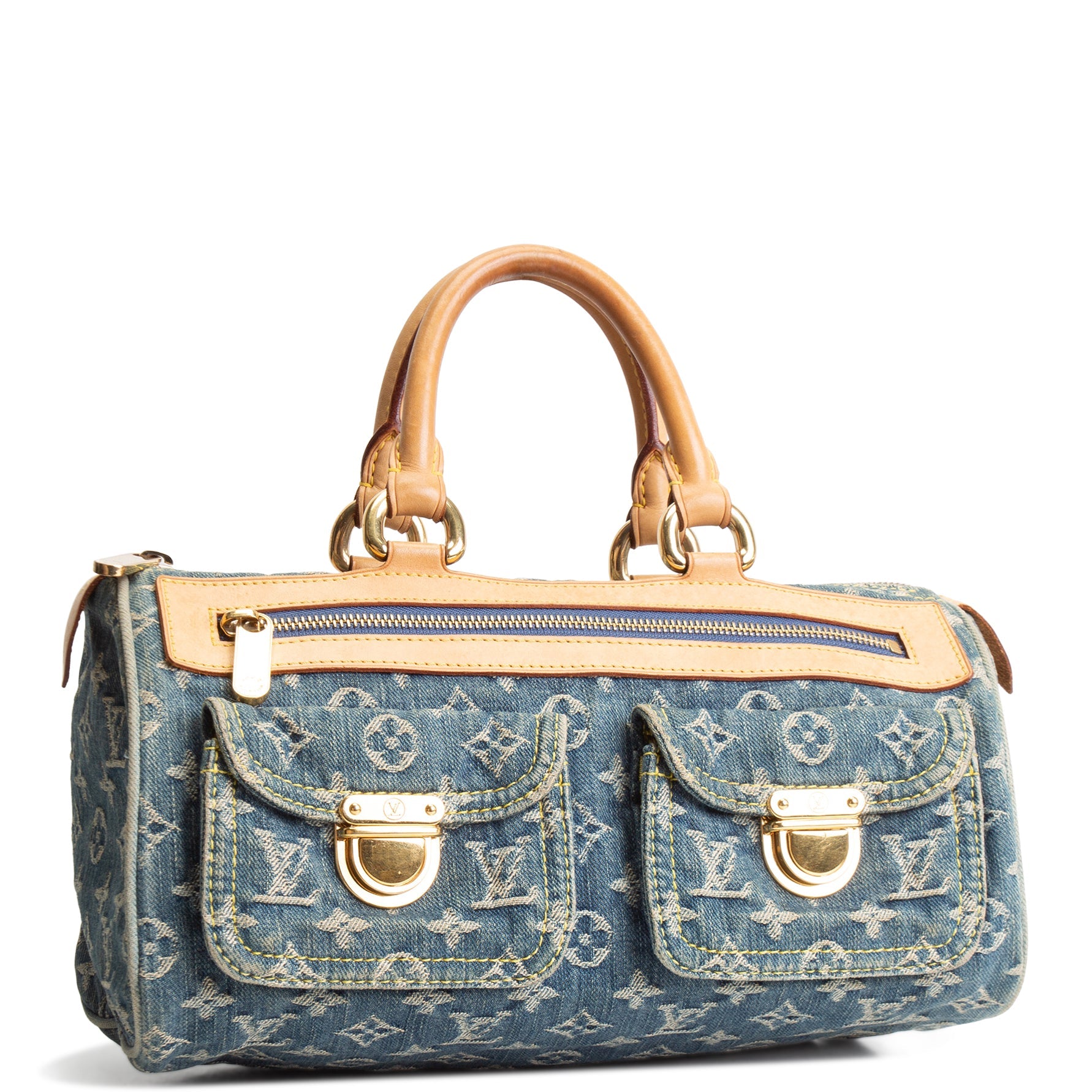 LOUIS VUITTON Vintage Monogram Denim Neo Speedy - Blue