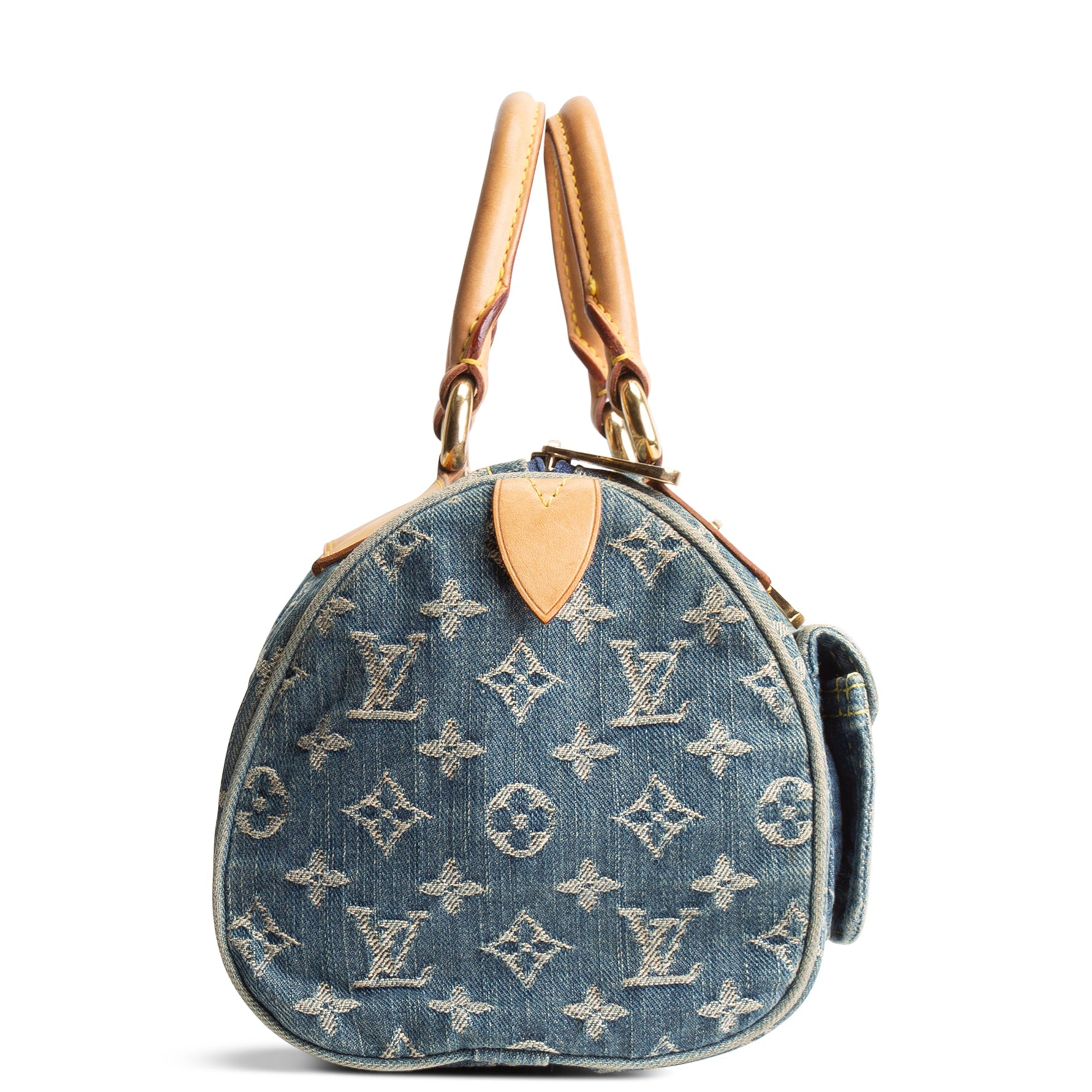 LOUIS VUITTON Vintage Monogram Denim Neo Speedy - Blue