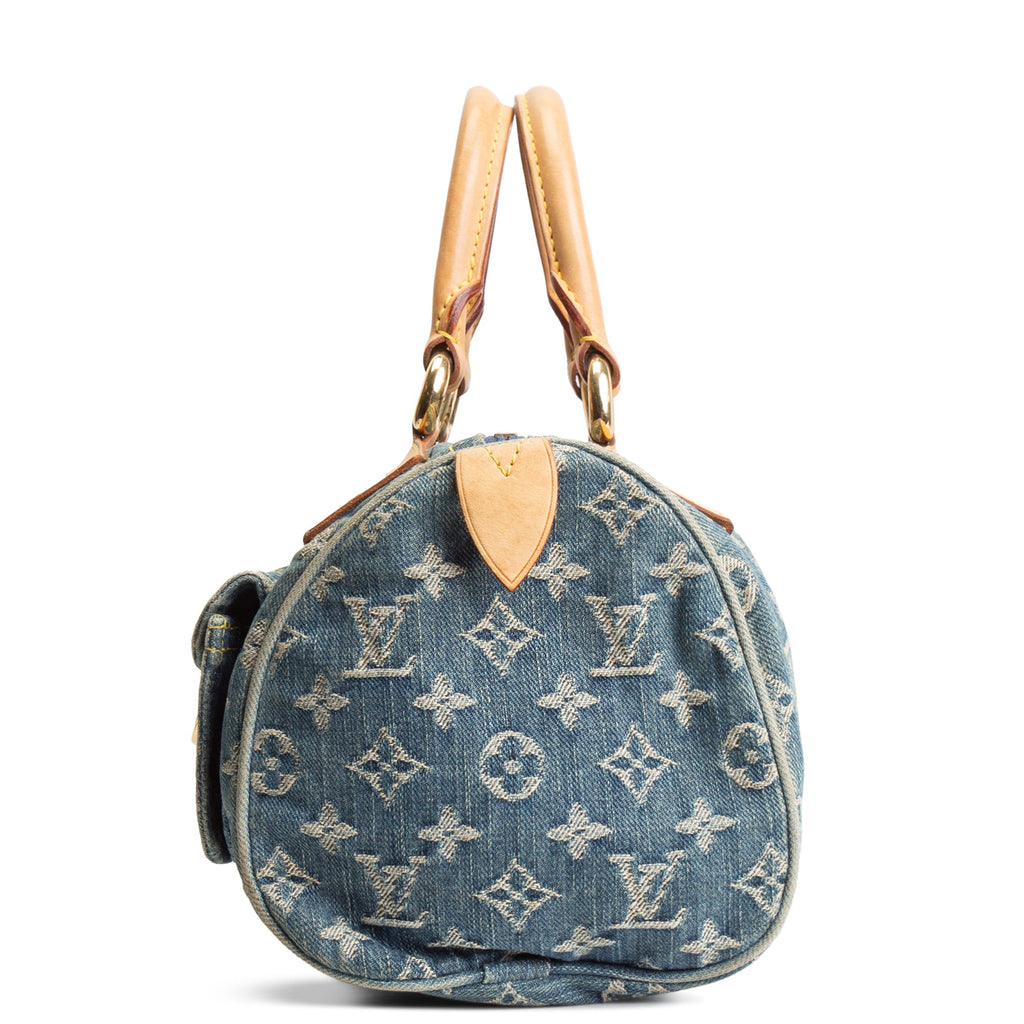 LOUIS VUITTON Vintage Monogram Denim Neo Speedy - Blue