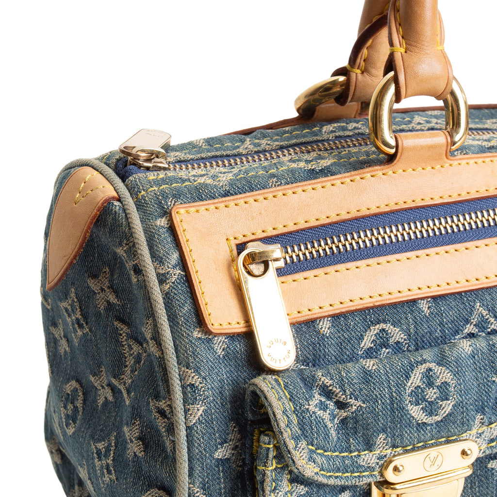 LOUIS VUITTON Vintage Monogram Denim Neo Speedy - Blue