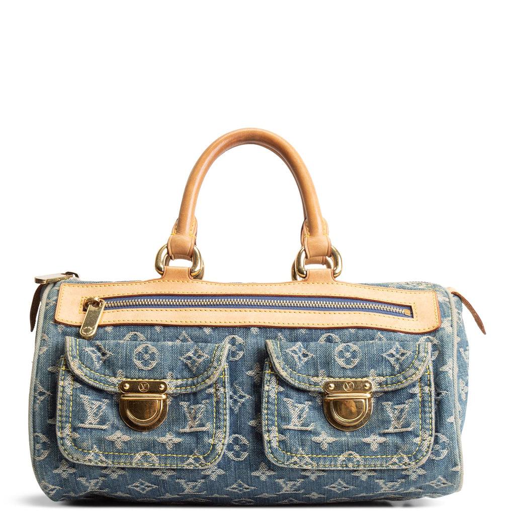 LOUIS VUITTON Vintage Monogram Denim Neo Speedy - Blue