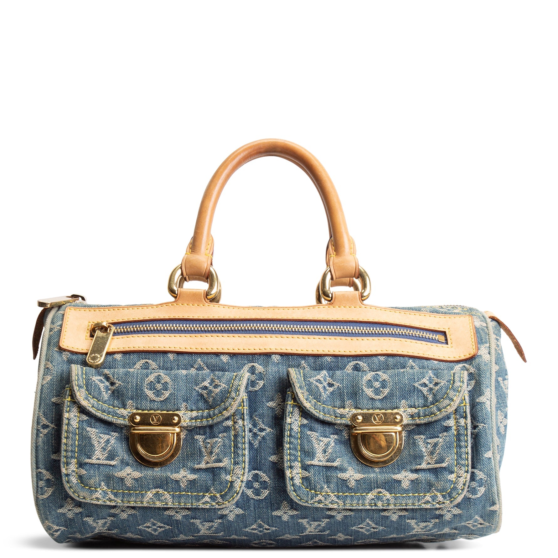LOUIS VUITTON Vintage Monogram Denim Neo Speedy - Blue