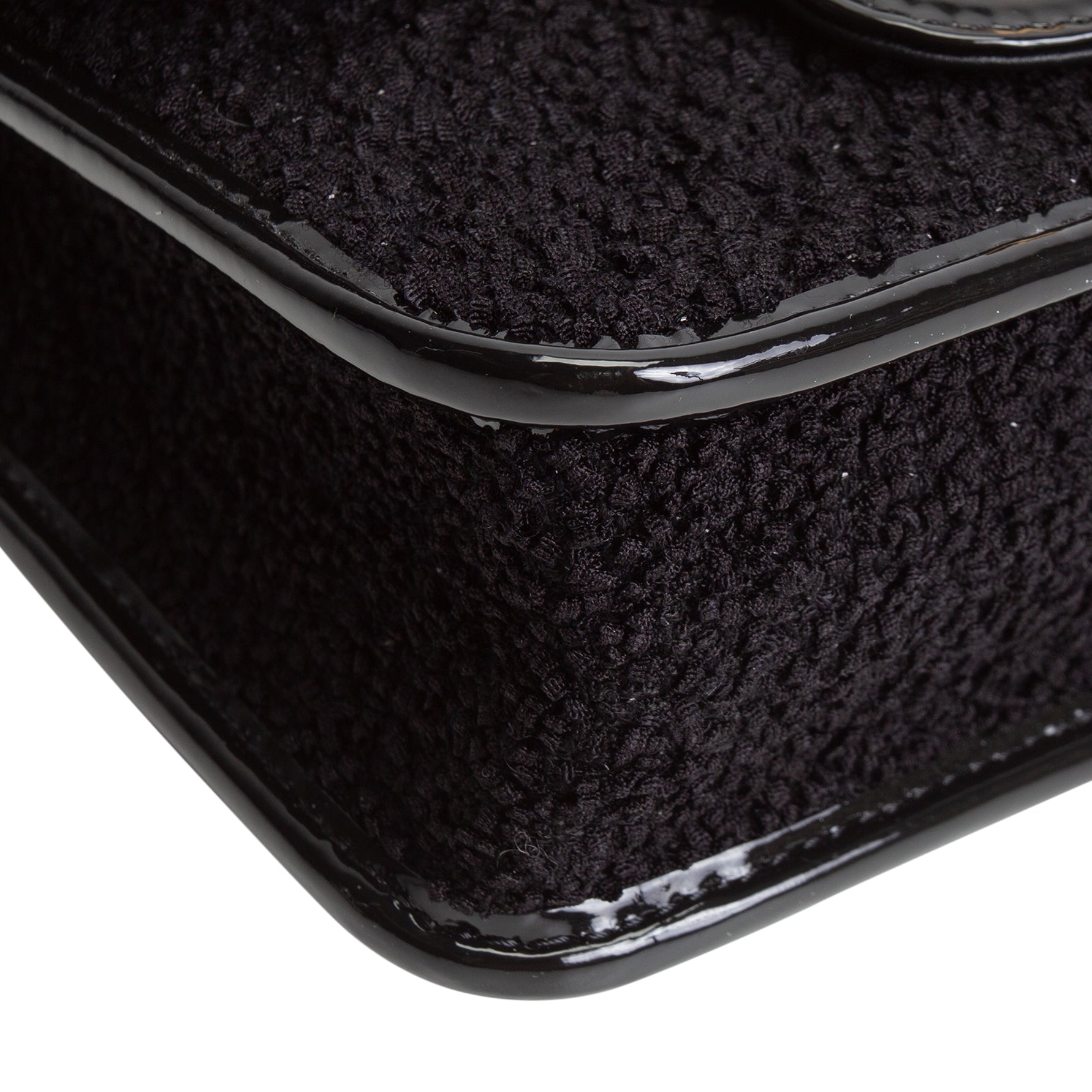 CHANEL Tweed Top Handle School Memory Flap Bag - Black