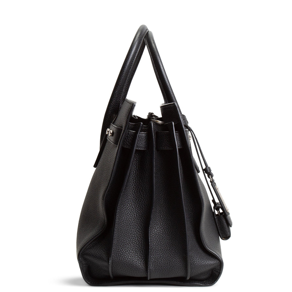 SAINT LAURENT Supple Grained Leather Sac De Jour - Small