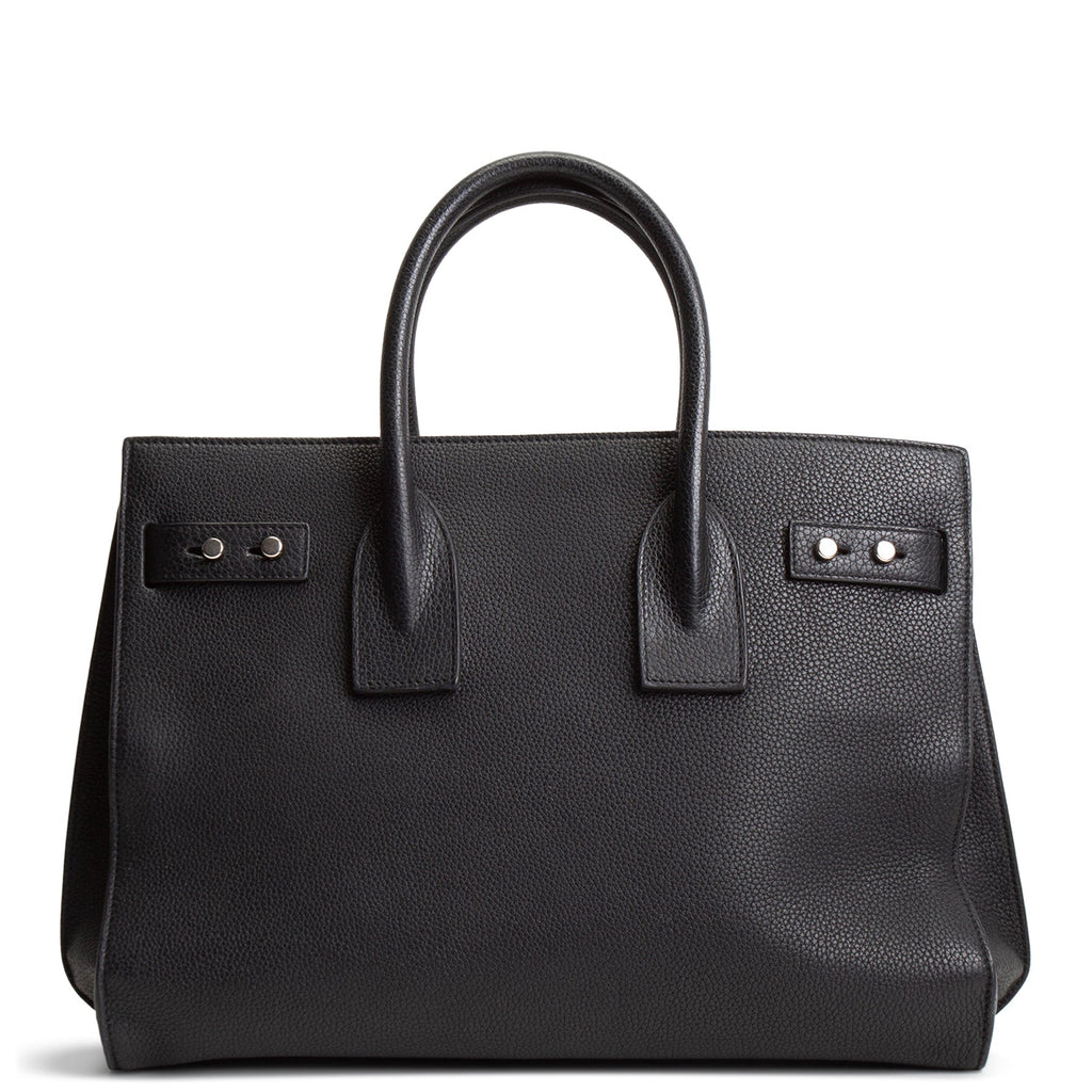 SAINT LAURENT Supple Grained Leather Sac De Jour - Small