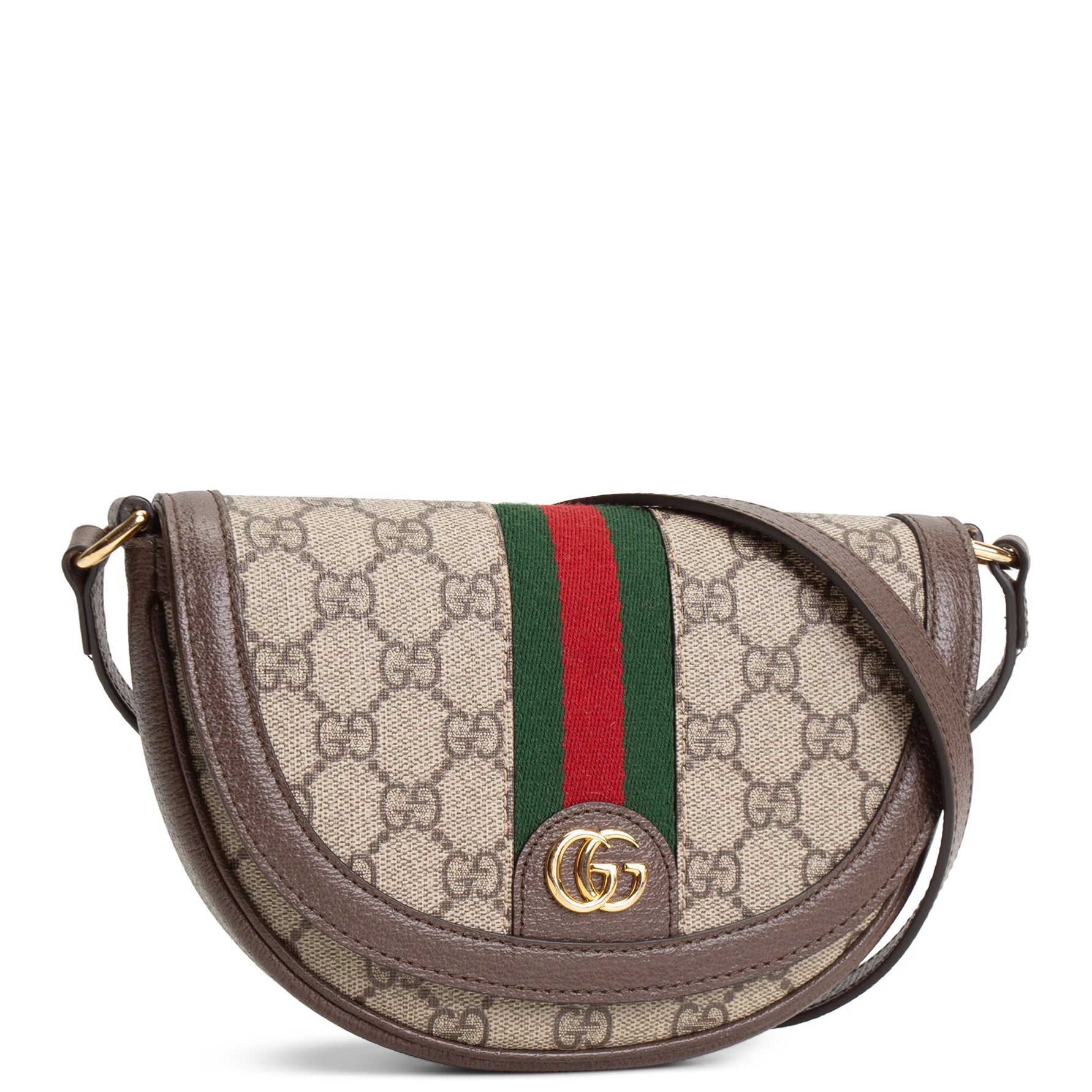 GUCCI GG Supreme Ophidia Mini Flap Crossbody