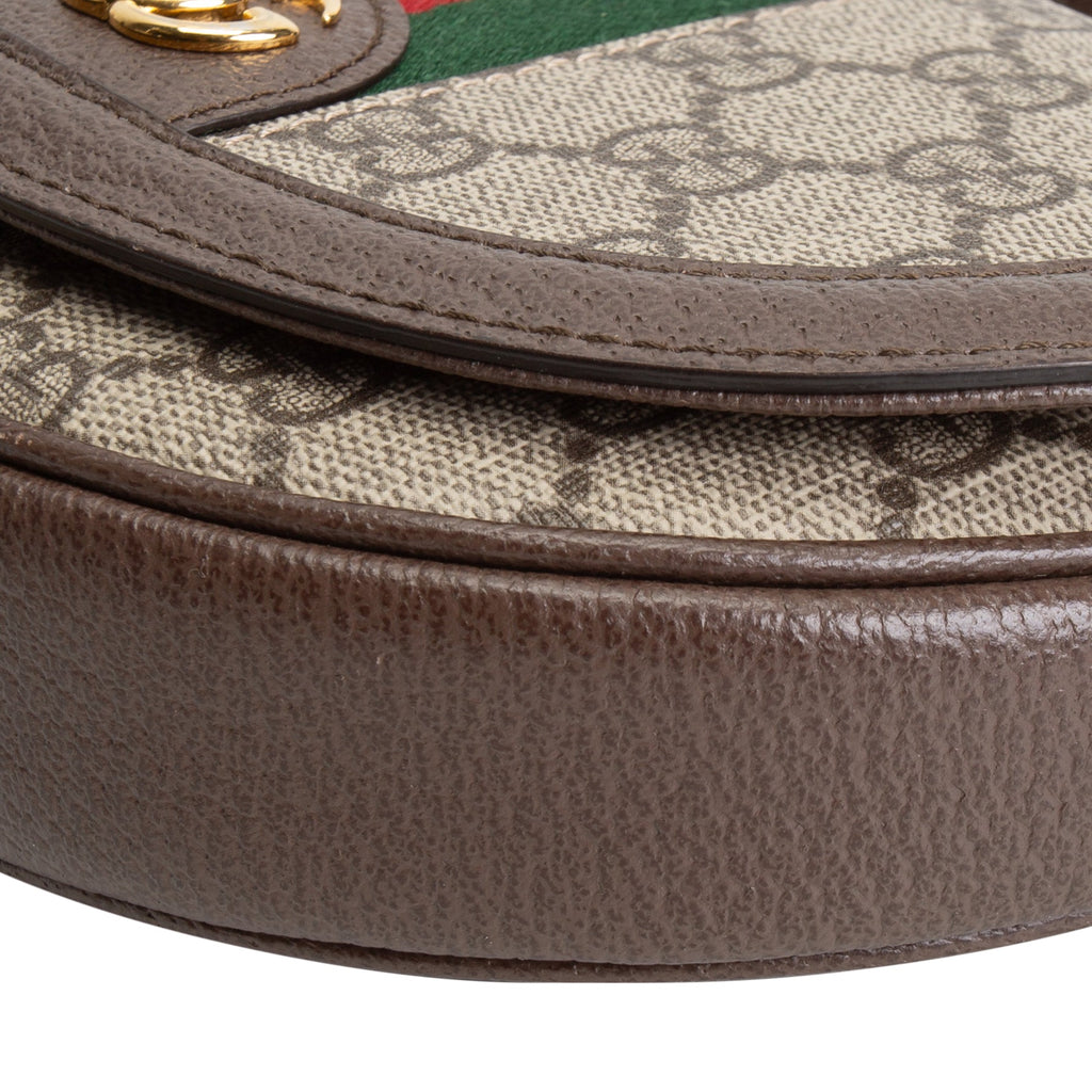 GUCCI GG Supreme Ophidia Mini Flap Crossbody
