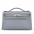 HERMÈS Kelly Pochette Gris Pantin (P0) Swift Palladium hardware K (2025)
