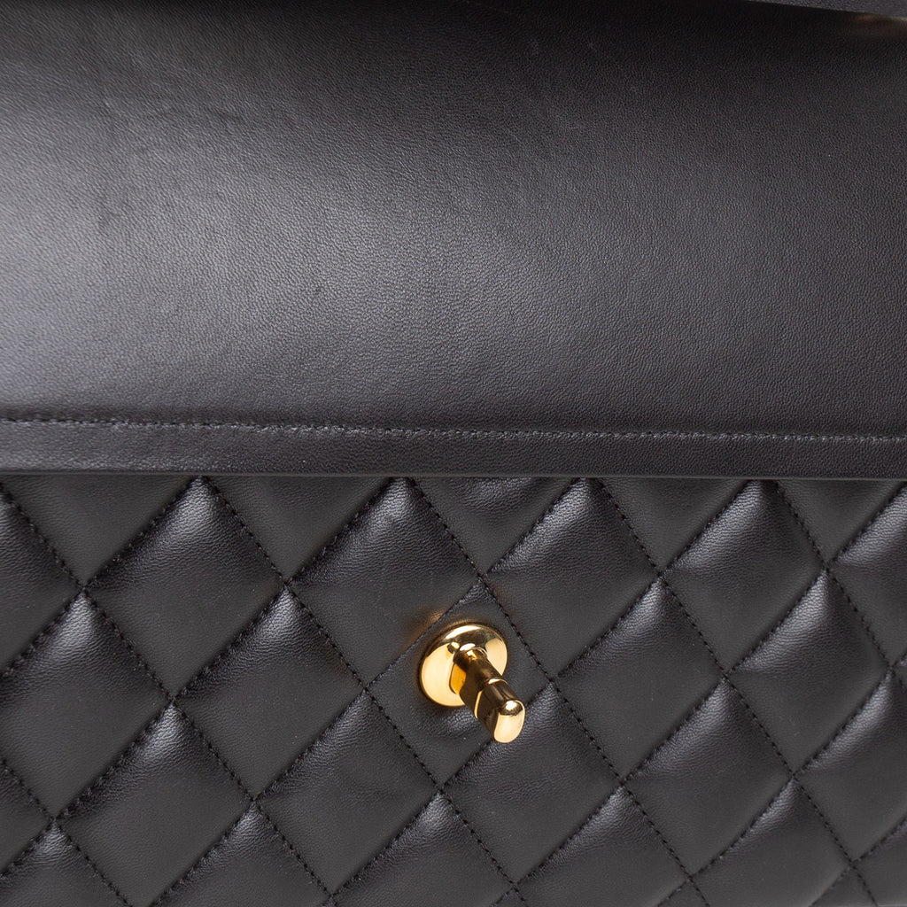 CHANEL Lambskin Jumbo Double Flap - Black
