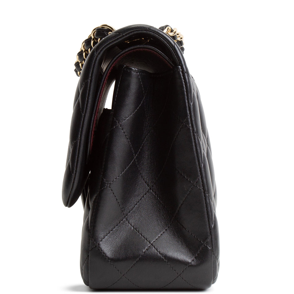 CHANEL Lambskin Jumbo Double Flap - Black
