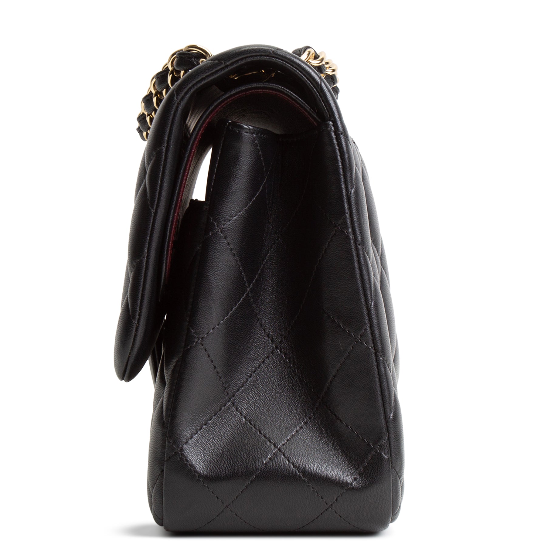 CHANEL Lambskin Jumbo Double Flap - Black