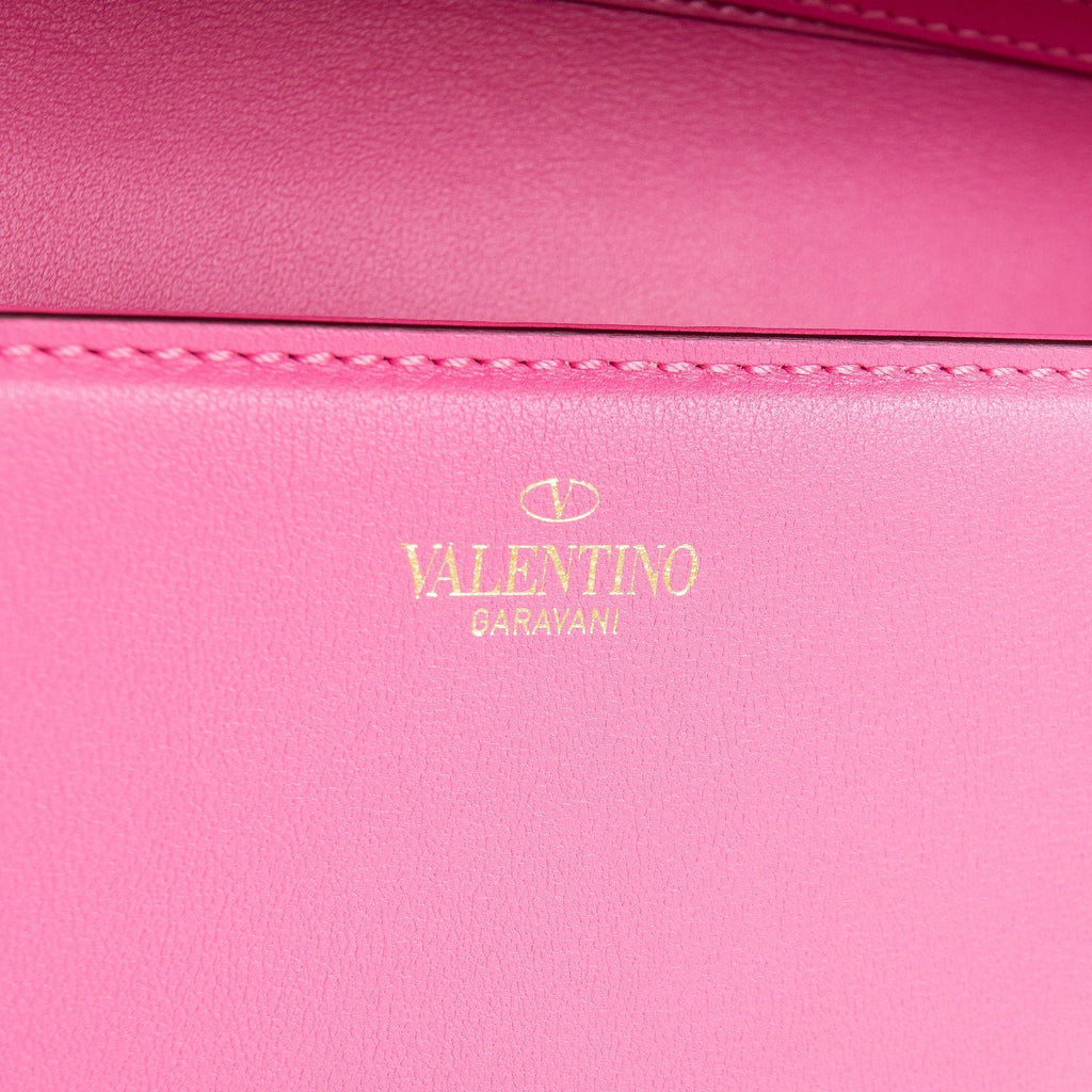 VALENTINO VLogo Loco Top Handle Chain Bag - Pink