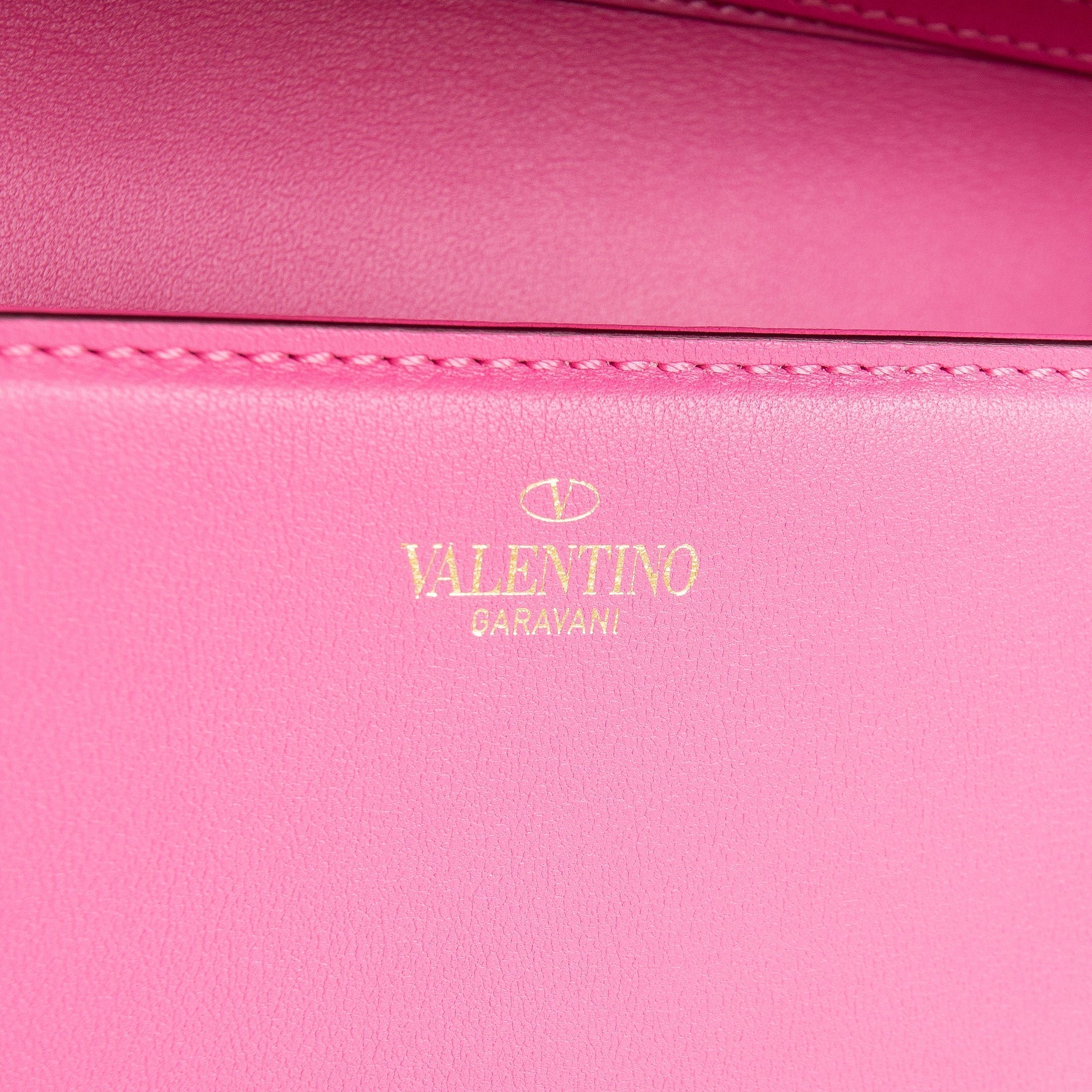 VALENTINO VLogo Loco Top Handle Chain Bag - Pink