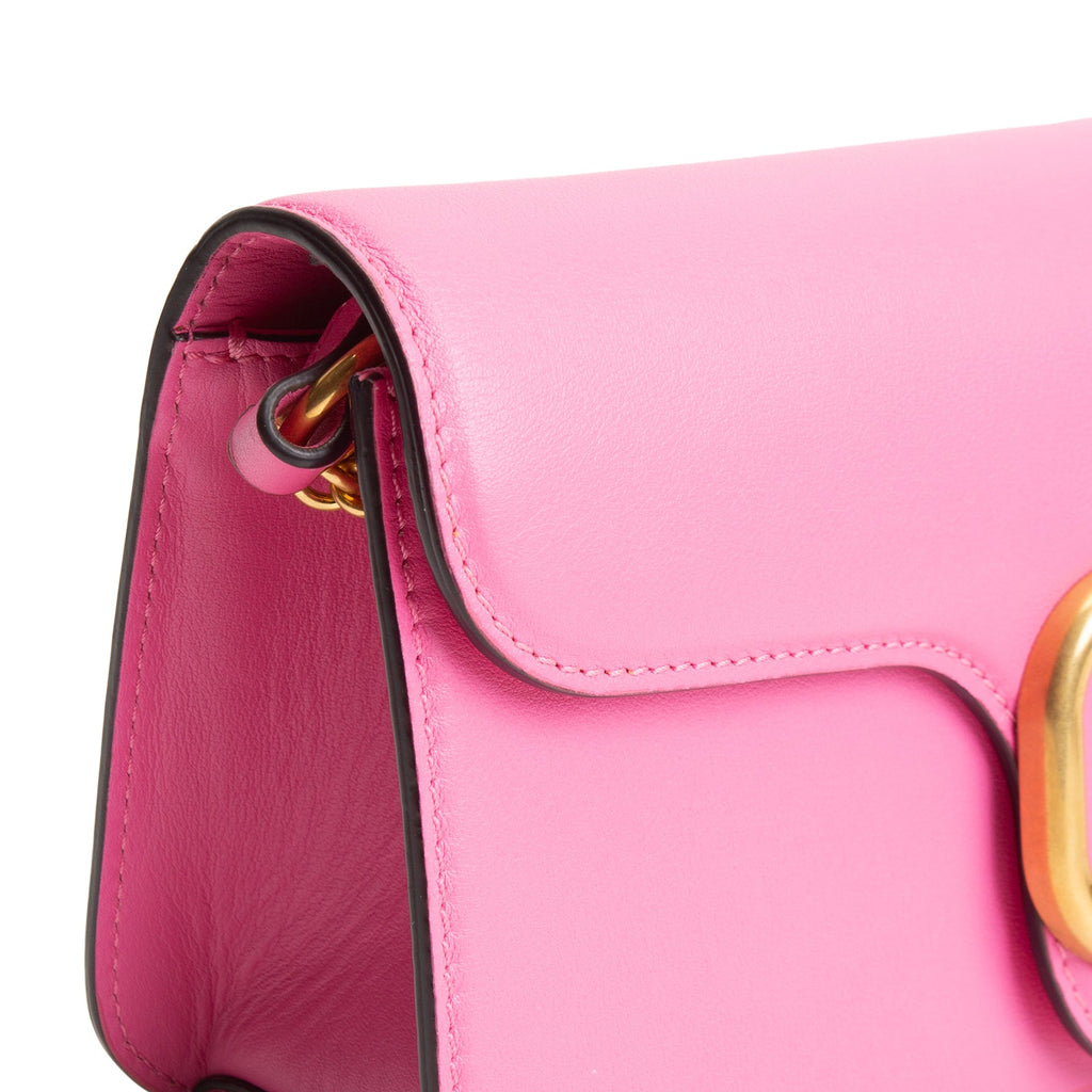 VALENTINO VLogo Loco Top Handle Chain Bag - Pink