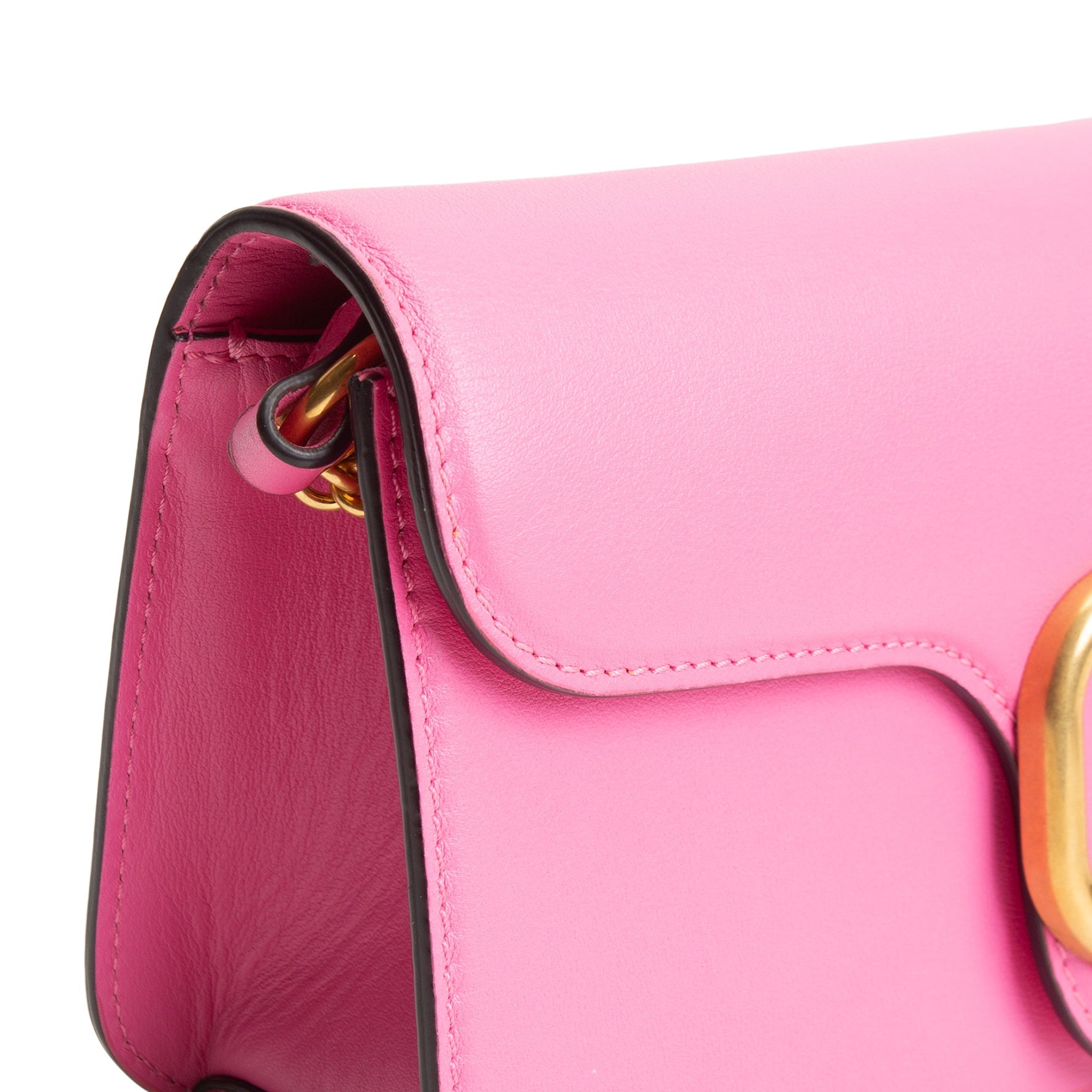 VALENTINO VLogo Loco Top Handle Chain Bag - Pink